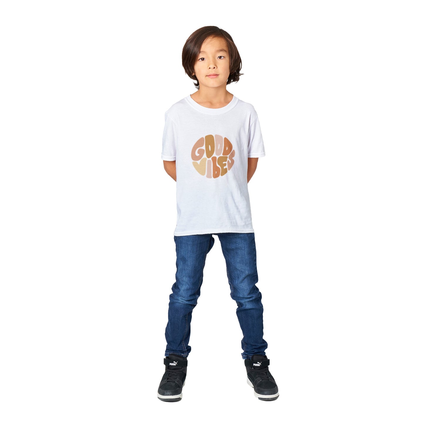 Classic Kids Crewneck T-shirt -good vibes