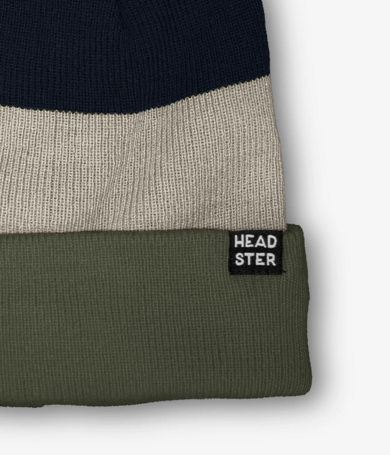 Headster tricolor beanie lined with fleece