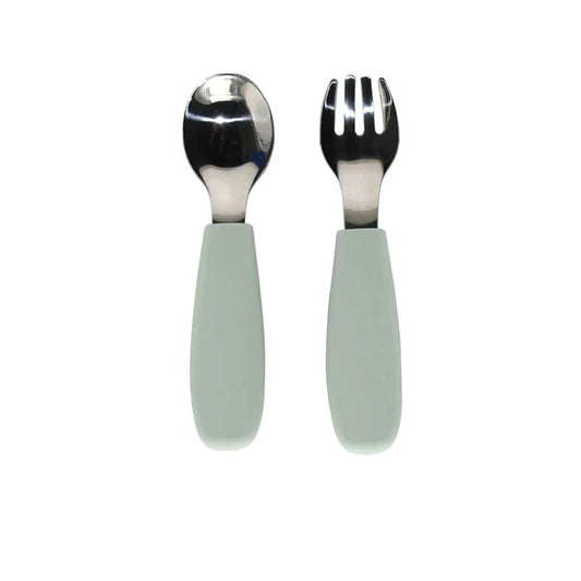 Nouka toddler cutlery set - Leaf