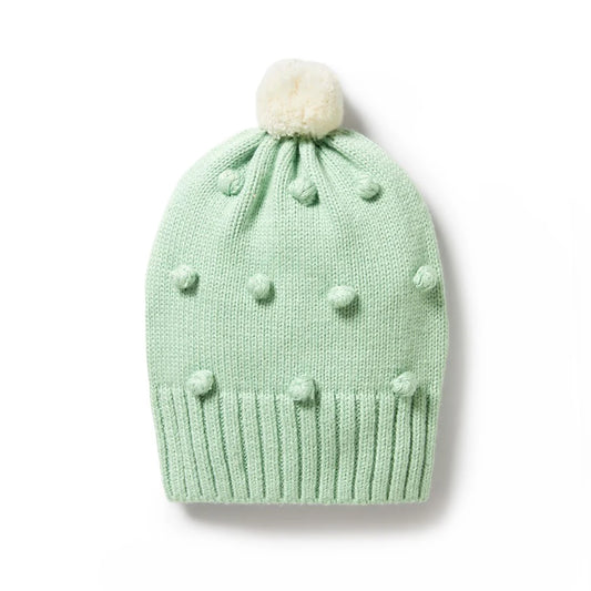 Wilson and Frenchy mint green knit toque