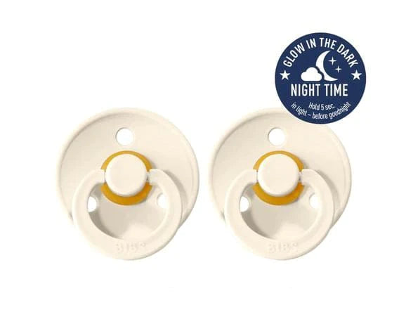 bibs pacifier- ivory glow