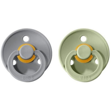 bibs pacifier- sage/cloud