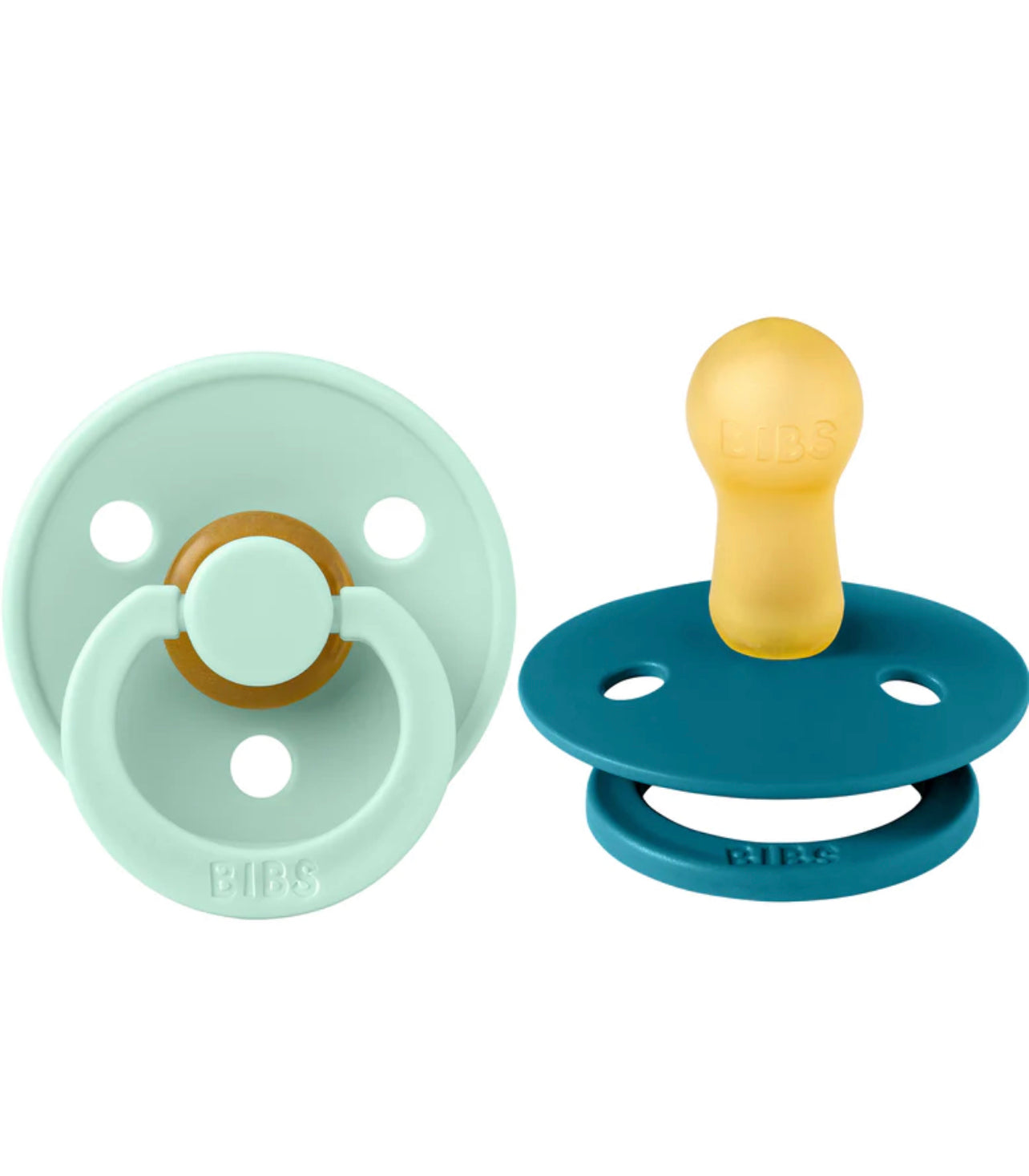 bibs pacifier- mint/ forest lake