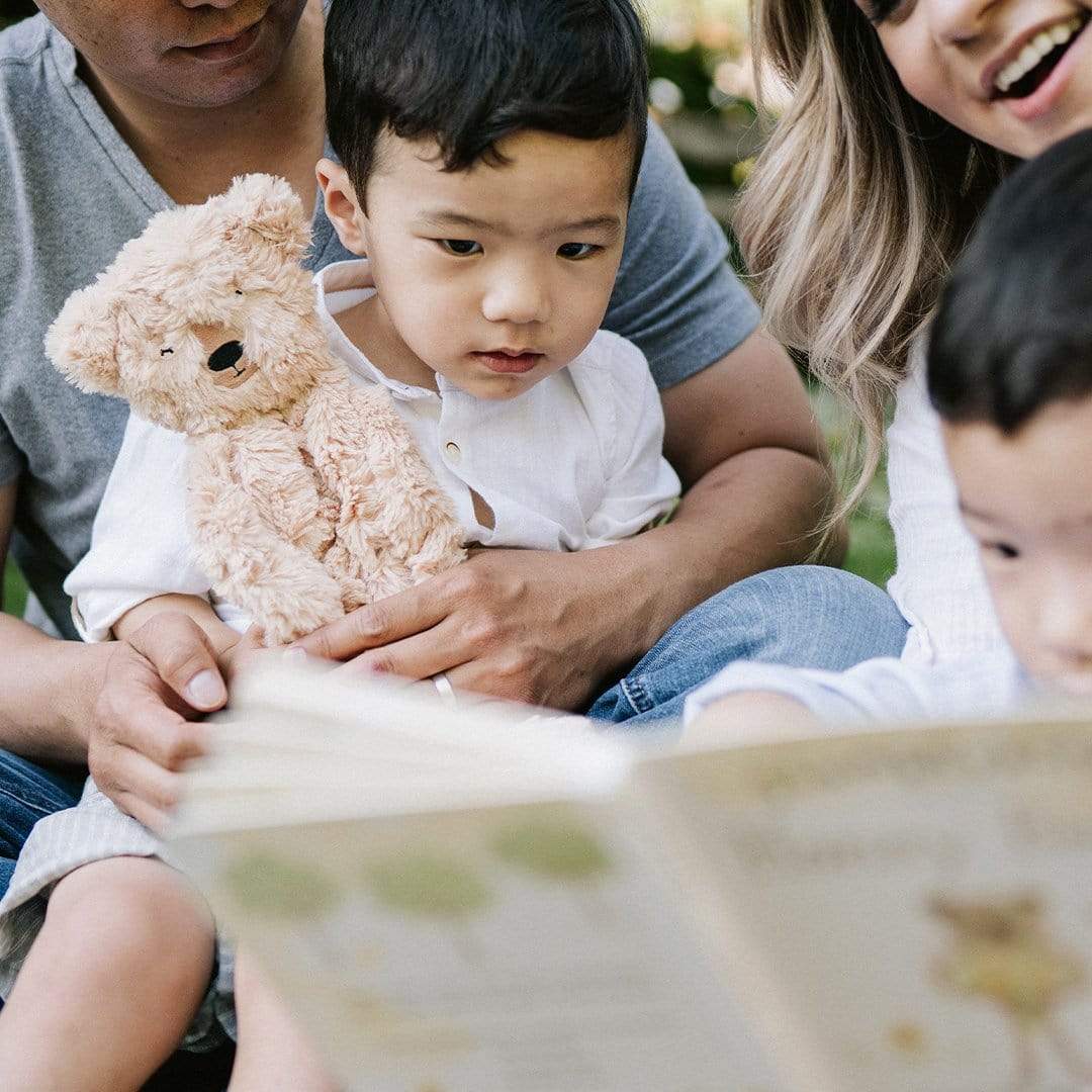 slumberkins honey bear snuggler, book and affirmation card set : GRATITUDE